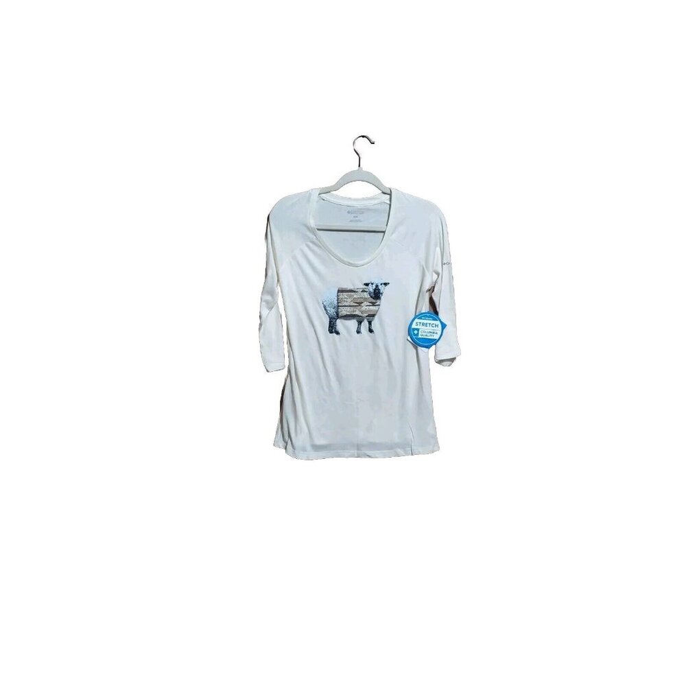 Columbia Women Size Medium 3/4 Sleeve Lamb Tee NWT